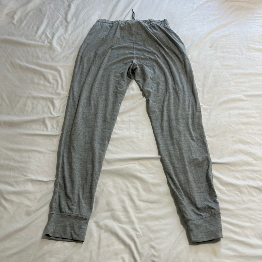 Danskin Womens Gray Heathered Jogger Pants Drawstring Pockets Style 9102 Size S